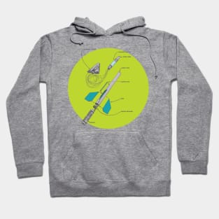 Know the Parts of Your Rocket! (lighter shirts) Hoodie